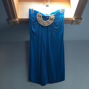 Blue dress with beading